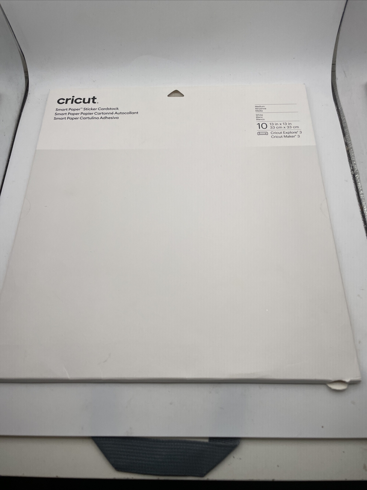 Cricut Smart Paper Sticker Cardstock - 10 Sheets - 13in x 13in - Adhesive Paper