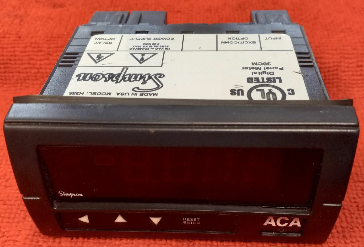 Simpson Electric Co. H335171020 Hawk 3 Digital Panel Meter/Controller