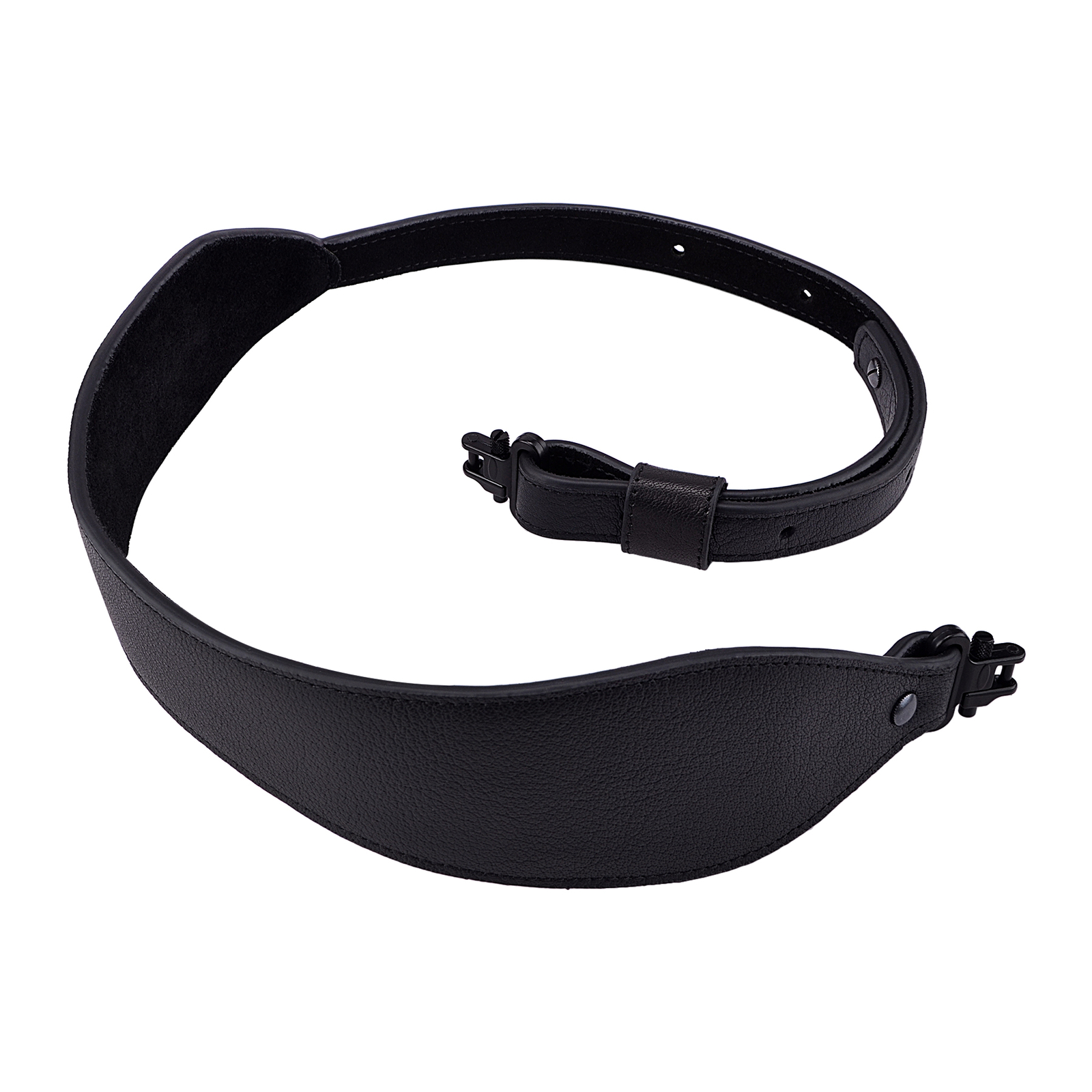 Wide Buffalo Hide Leather Gun Sling with Swivels, Durable Gun Strap for Rifle