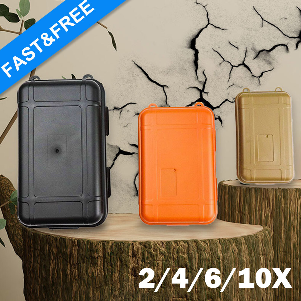 2/4/6/10pcs Plastic Sealed Storage Box Waterproof Case Moisture-proof Dust-proof