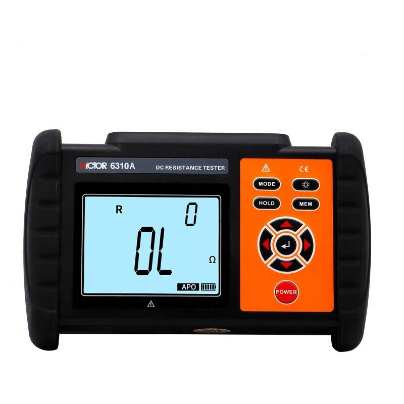 VICTOR 6310A DC Low Resistance Tester Micro-ohmmeter Ohmmeter LCD Display KD