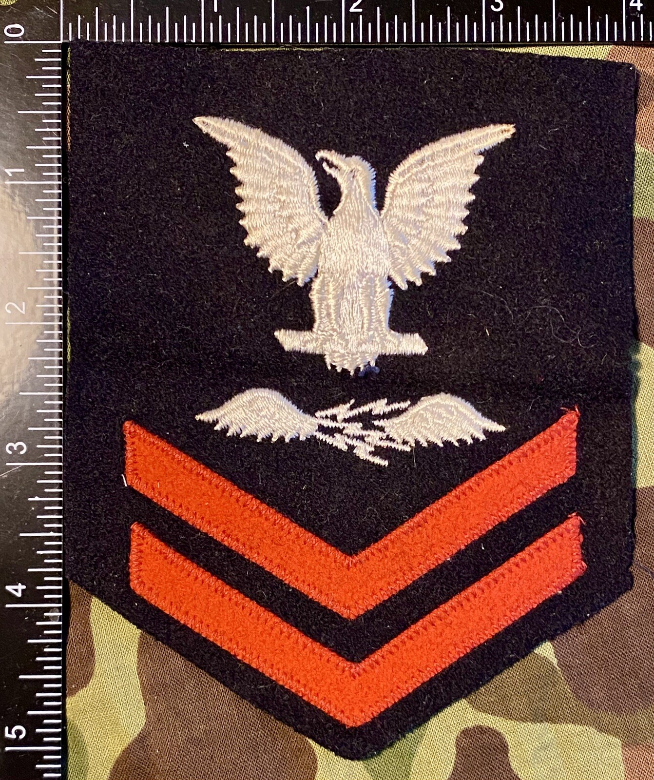 WWII undated Navy Rate Aviation Radioman 2nd Class Petty Officer Patch USN ARM2