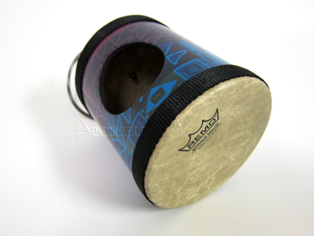 REMO FLAT SPRING DRUM 5 x 5-INCH - RAINBOW
