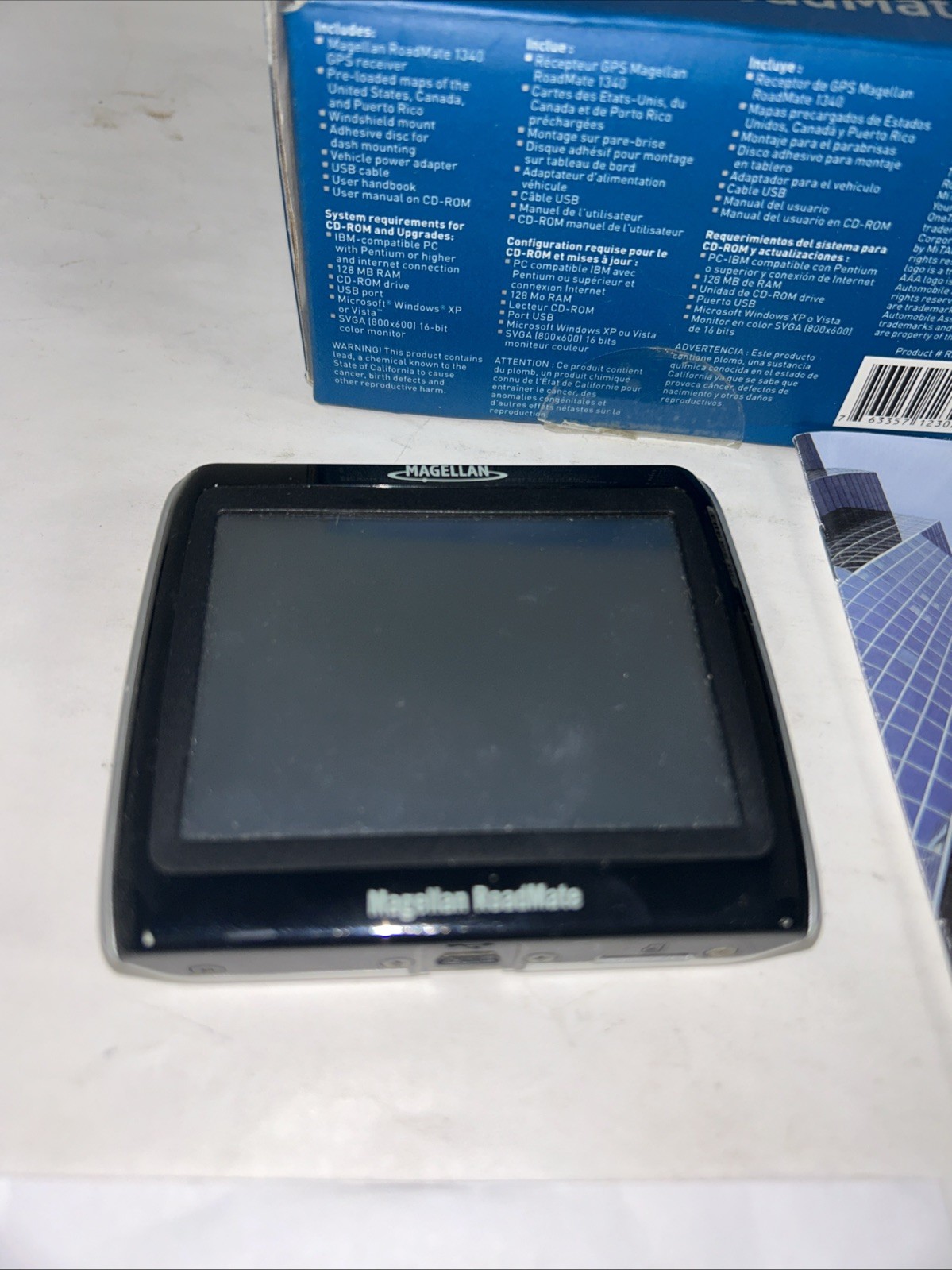 Magellan RoadMate 1340 GPS CD Two Chargers Manuals Bundle