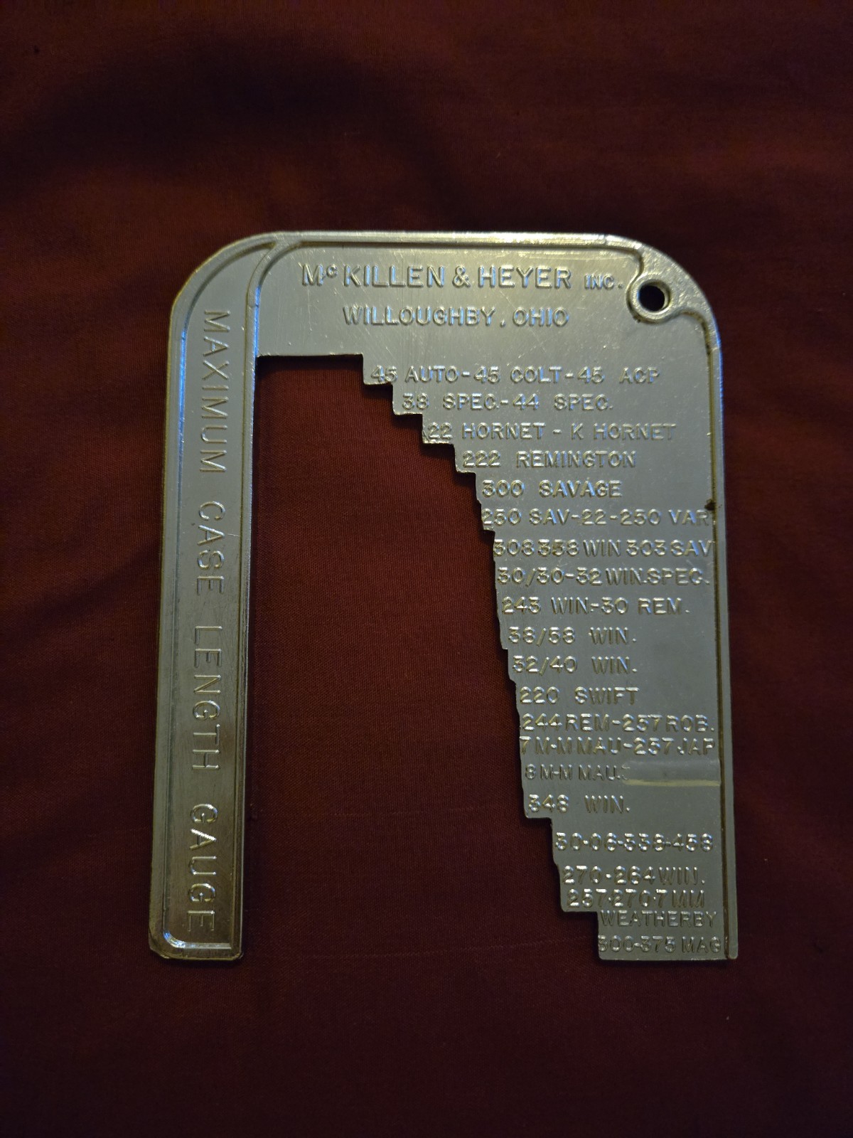 McKillen and Heyer Case Length Gauge