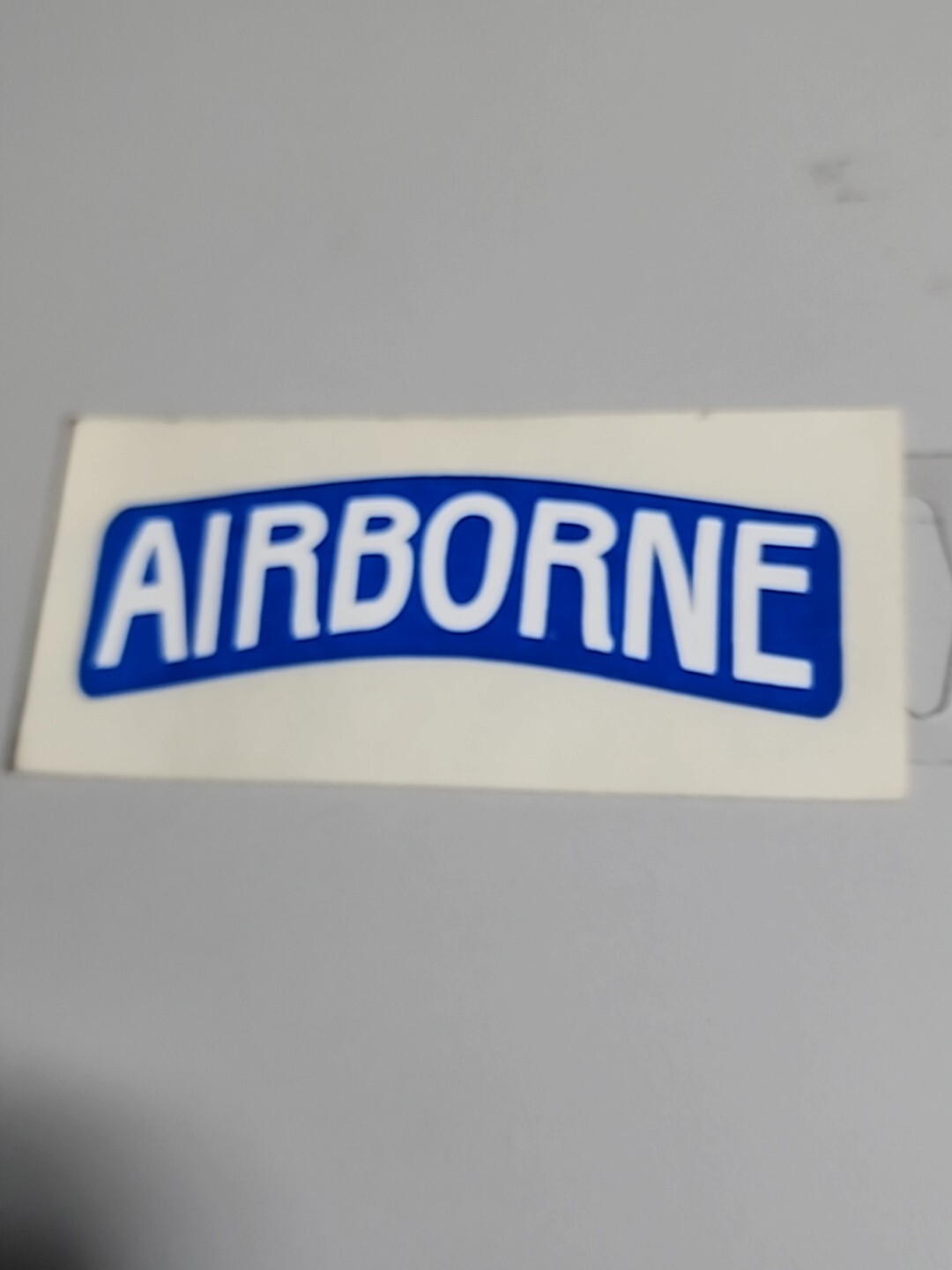 US Army Sticker AIRBORNE Blue/White NOS