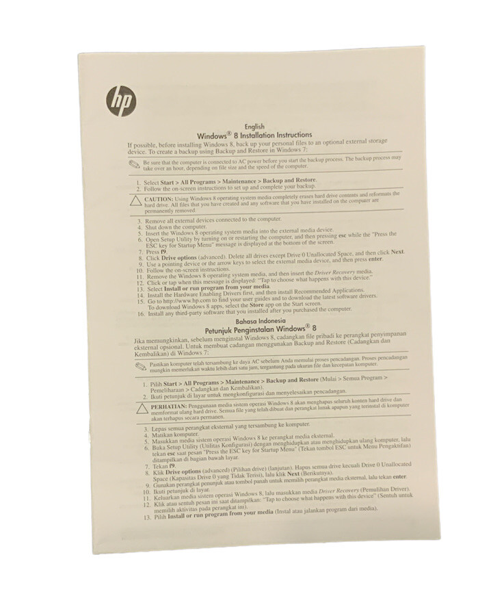 HP Buisness Notebook Accessories Setup Instalation Instructions Manuels