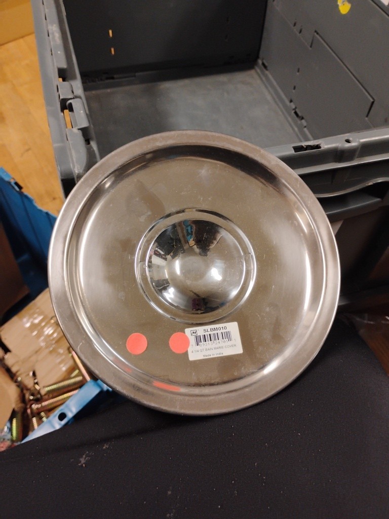 Thunder Group SLBM010 4-1/4 Qt Stainless Steel Bain Marie Pot Cover C-16
