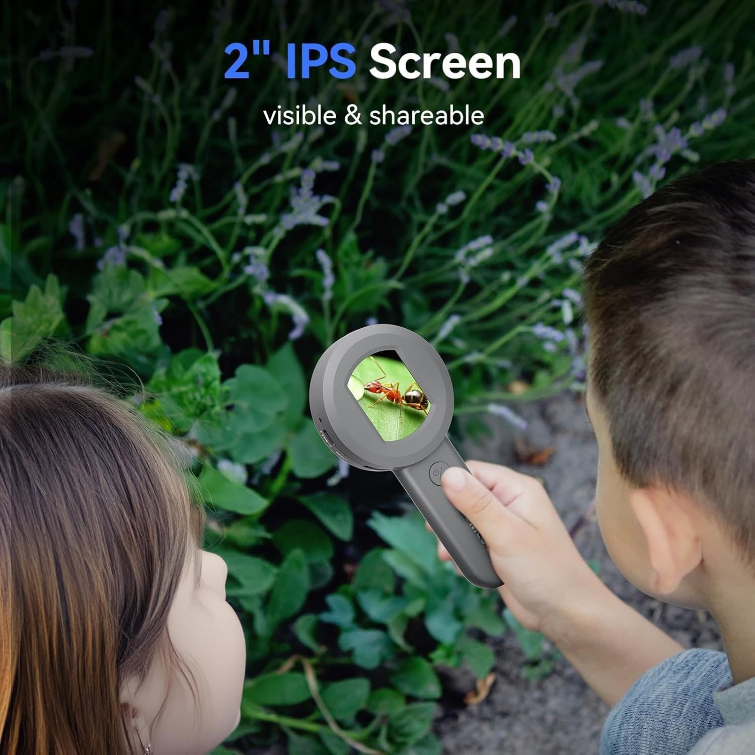 P10 Microscope for Adults Kids, Portable 100X Illuminated Jewelers Loupe, Han...