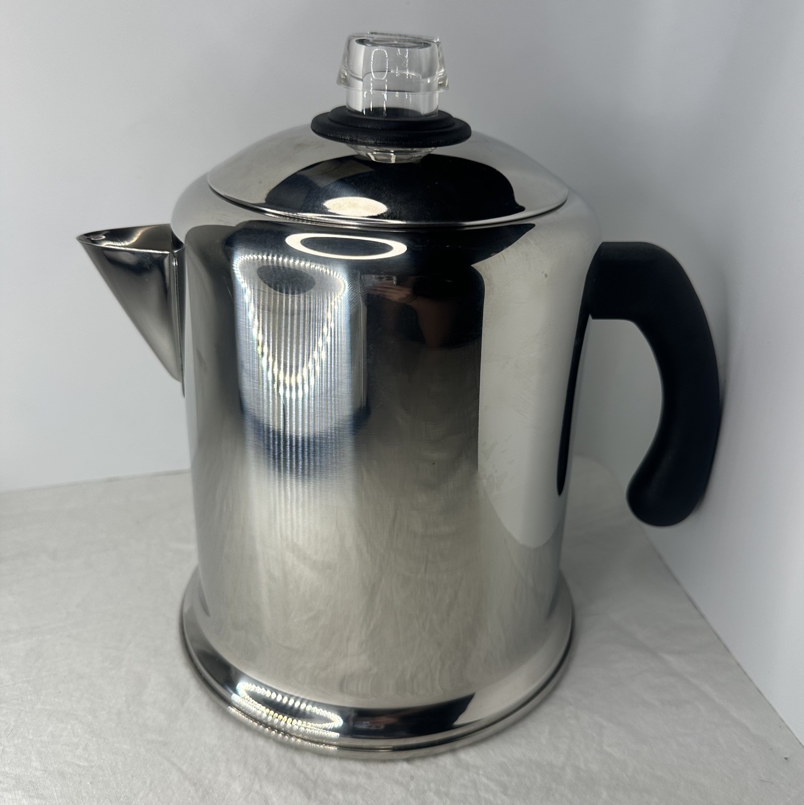 Farberware Stainless Steel Stovetop Percolator Model 59008 4-8 cup New open Box