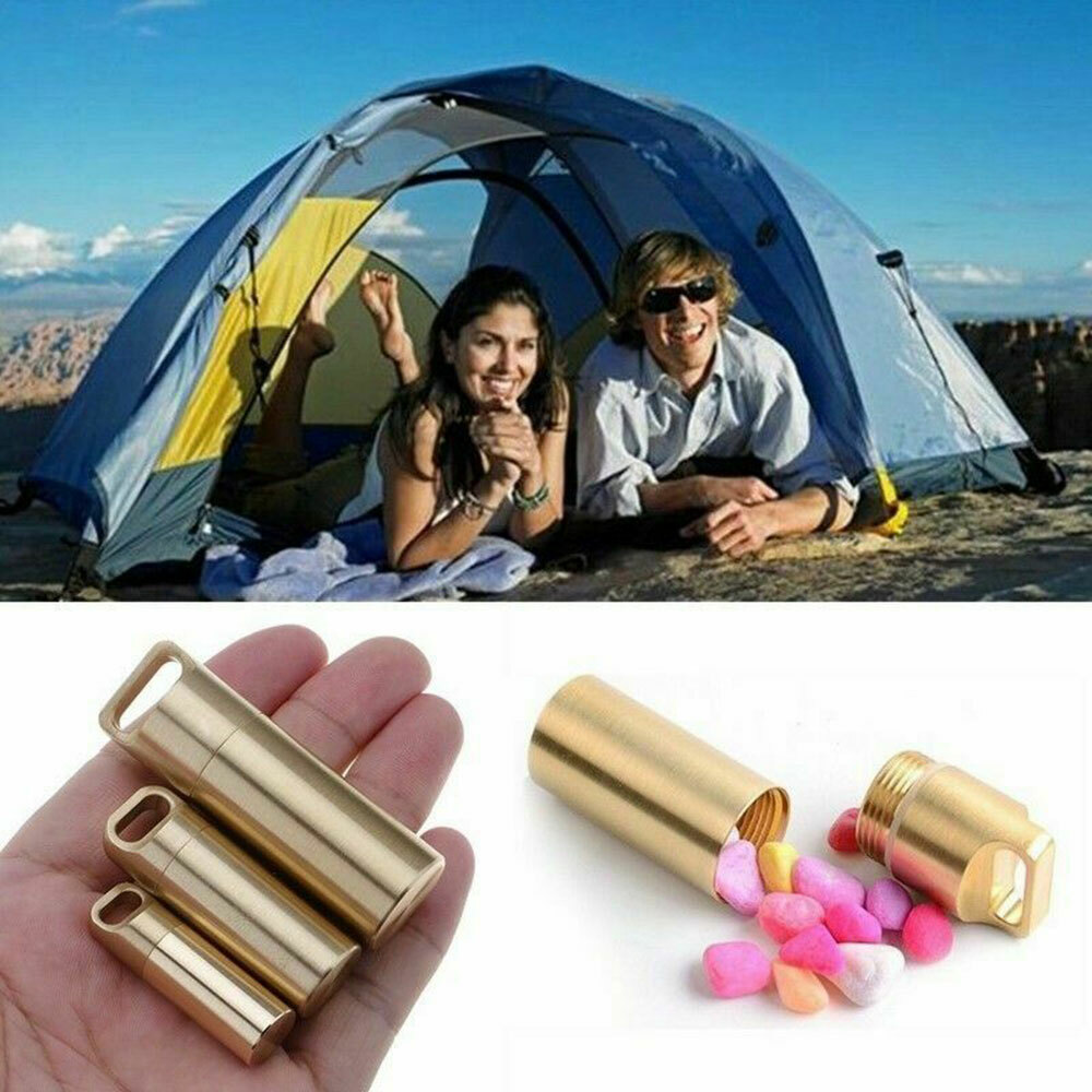 Waterproof Bottle Container Medicine Candy Capsule Pill Box For Purse Pocket