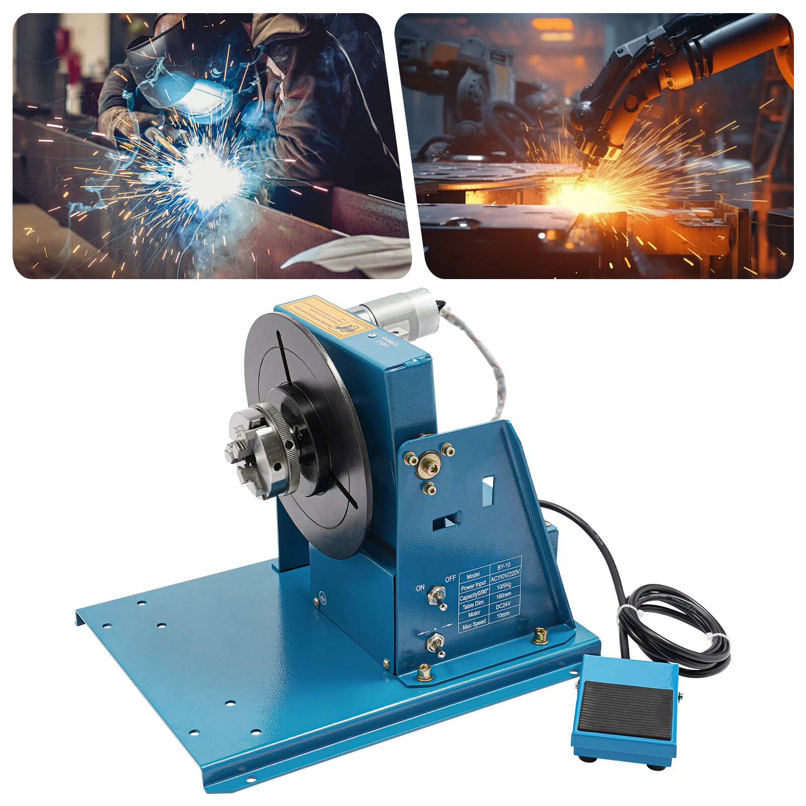 Welding Positioner Automatic Pipe Welding Automatic Rotary Table Positioner 10kg