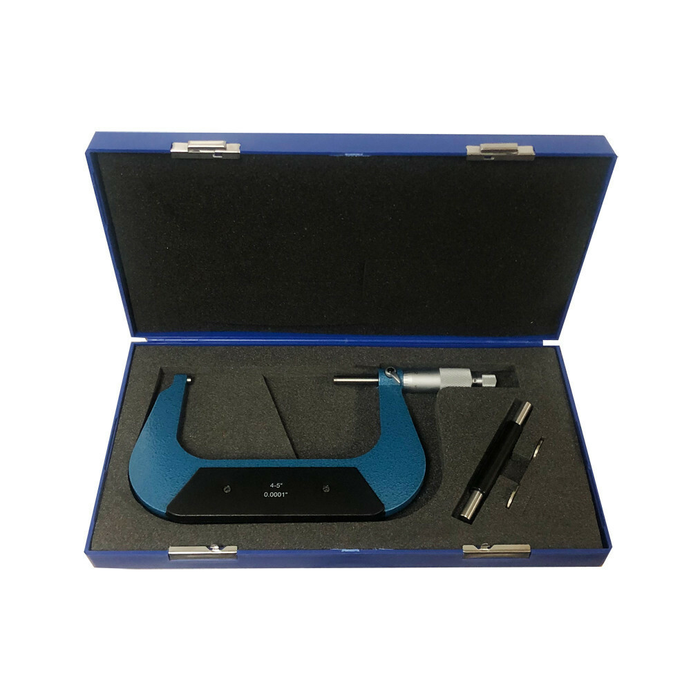 4-5" Outside Micrometer .0001" Digit Reader Ratchet Stop Mechanist Tool