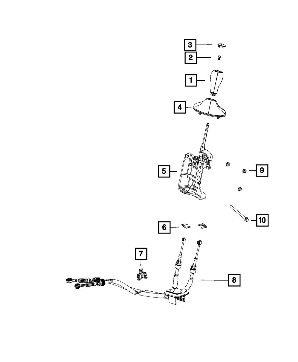 Genuine Mopar Gearshift Boot 4670645AA