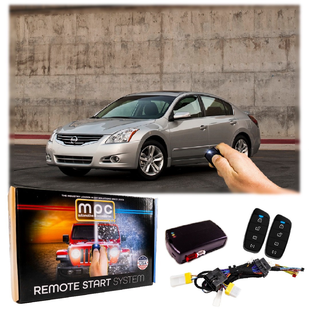 2-Way Remote Start For 2009-2012 Nissan Altima Gas - Push-to-Start - T-Harness