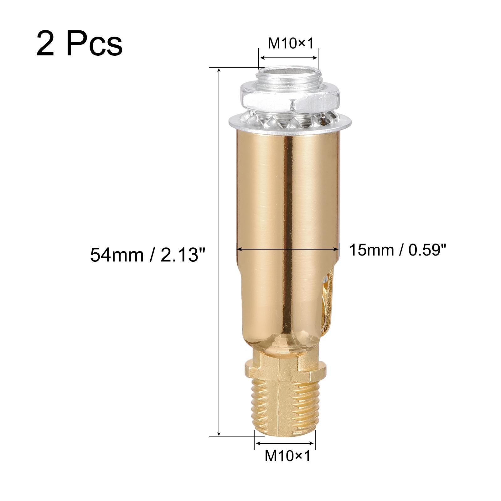 Sloped Ceiling Adapter 180 Degree Swivel M10 Thread Gold 2PCS