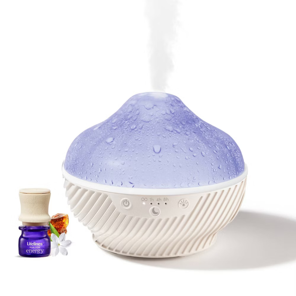 Lifelines Cauldron Ultrasonic Humidifier Oil Diffuser w/ 5 Color Light Settings