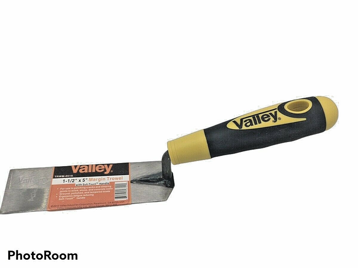1-1/2” X 5” Margin Trowel Soft-Touch Plastic Handle