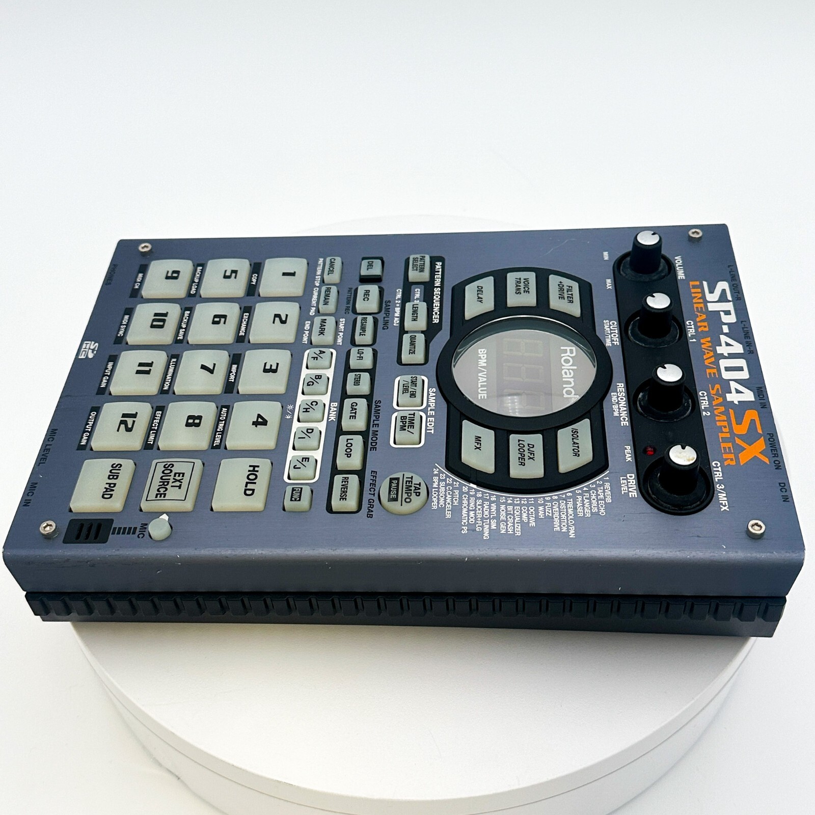 Roland SP-404SX Compact Linear Wave Sampler Tested Good Condition