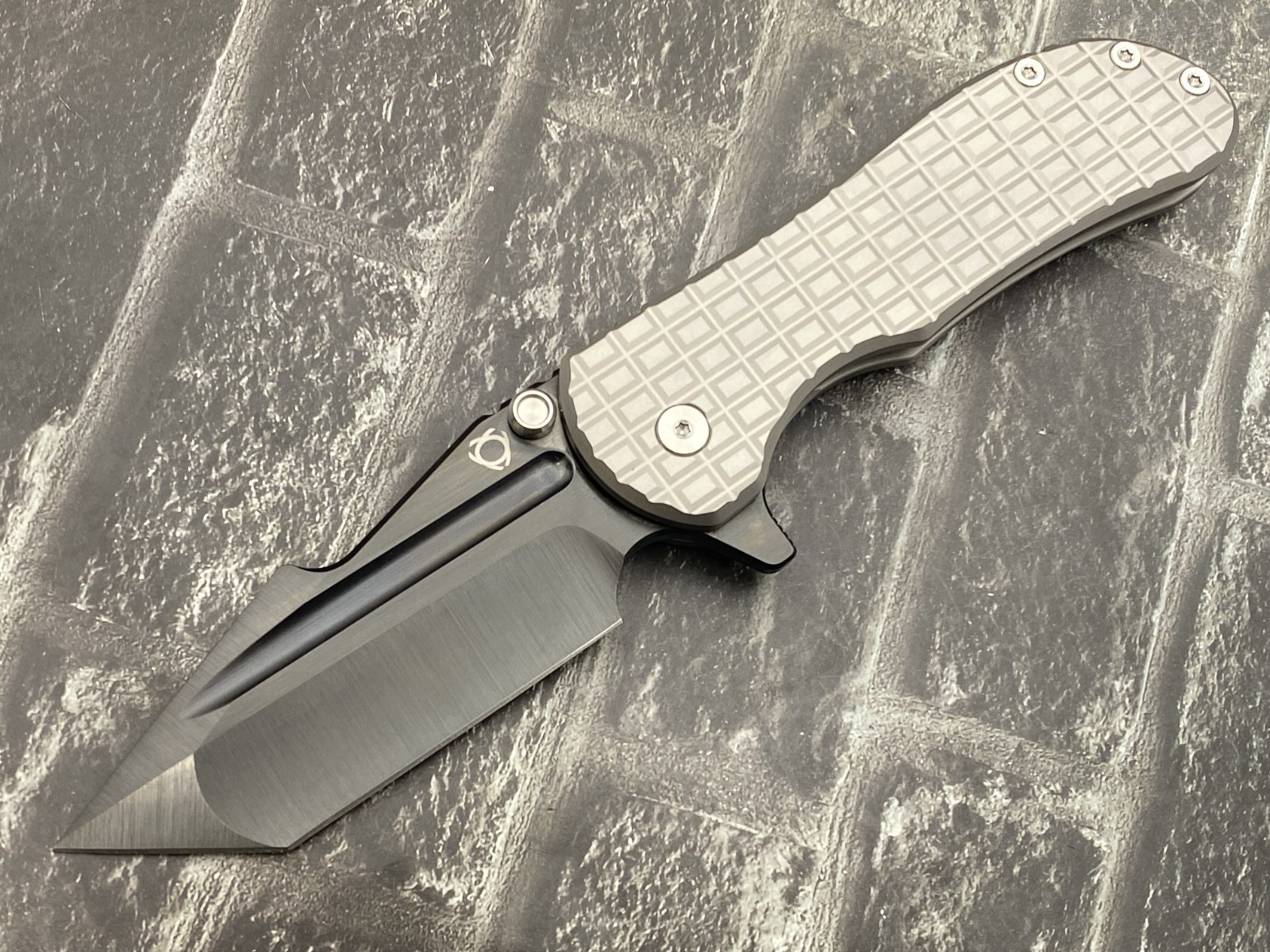 Sixleaf SL-94-M390-Black Folding Knife M390 Blade Titanium Handle Camping Knife