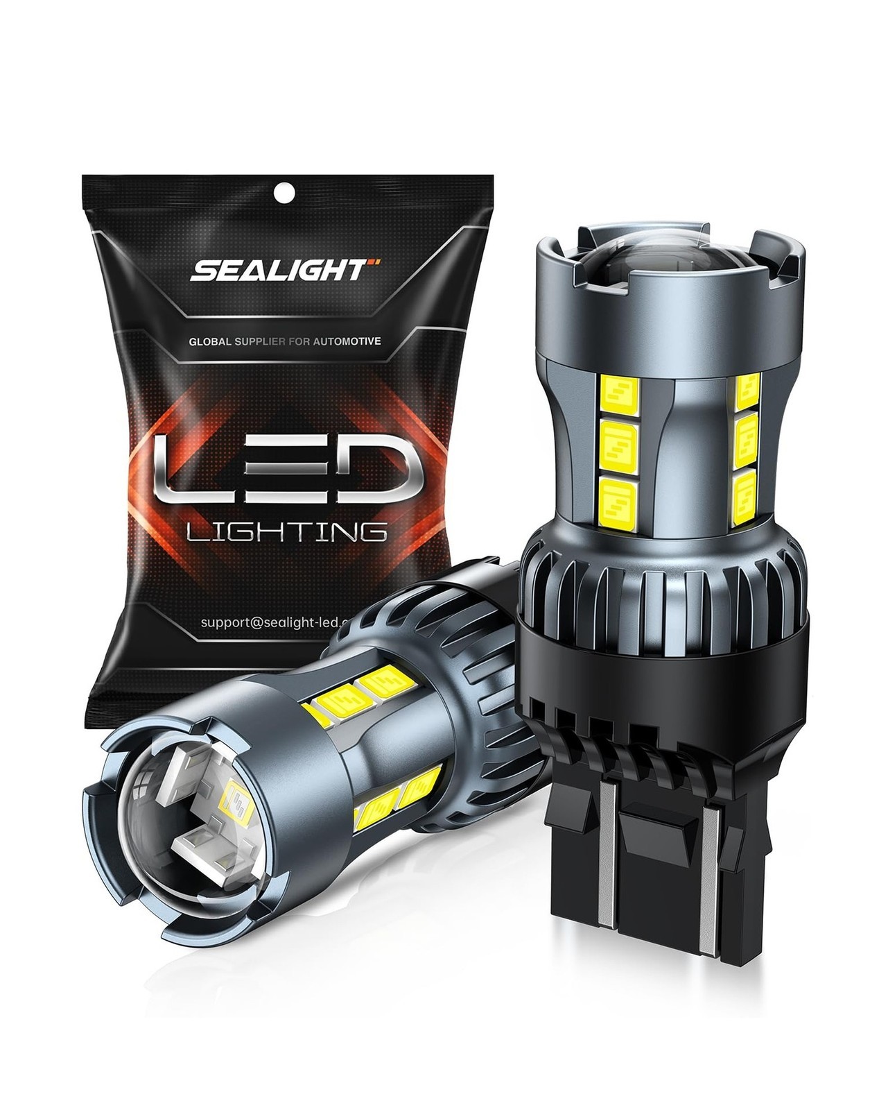 SEALIGHT 7443 7440 LED Bulb White Reverse Light, 7444na 7441 7444 T20 W21W LE...