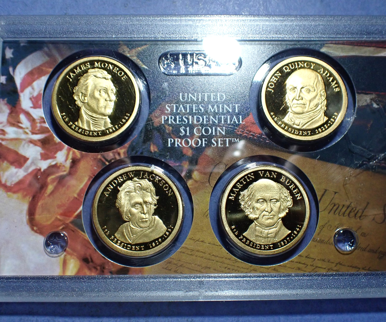2008-S Presidential $1 Proof Set  NO BOX