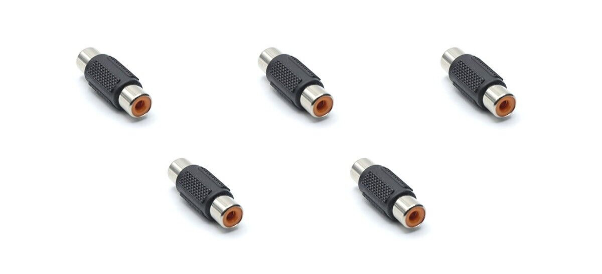 5 Pack RCA Female to RCA Female Adapter