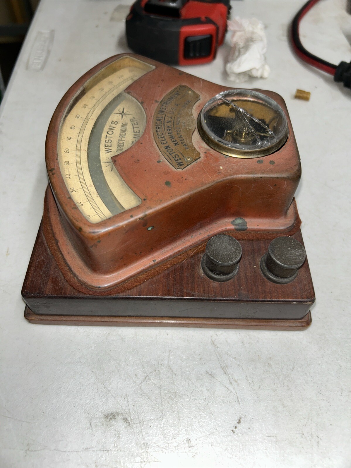 Vintage Weston's Direct Reading Volt-Meter Voltmeter Untested