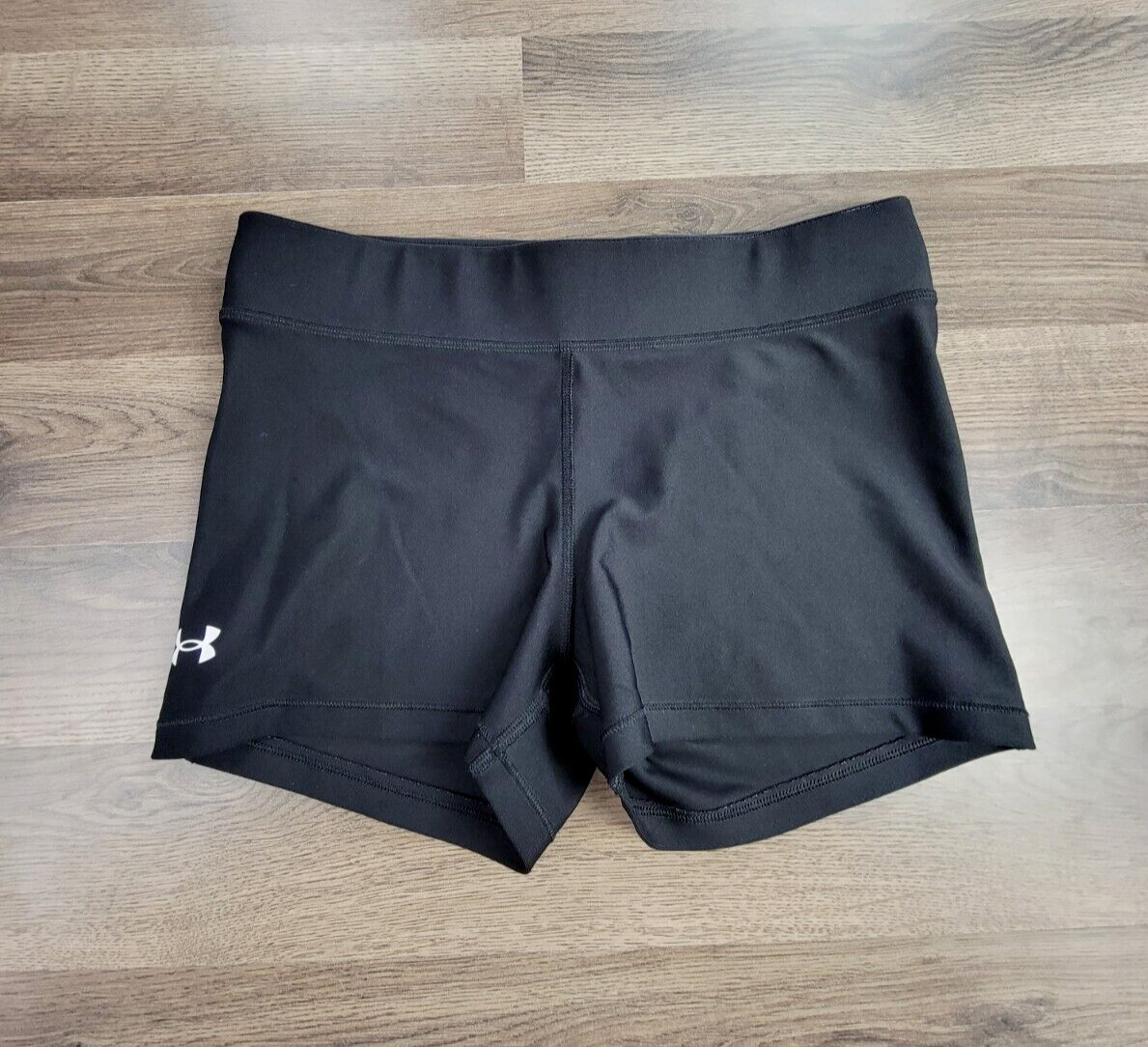 Under Armour Spandex Large Black Compression Fitness Womens Performance Training