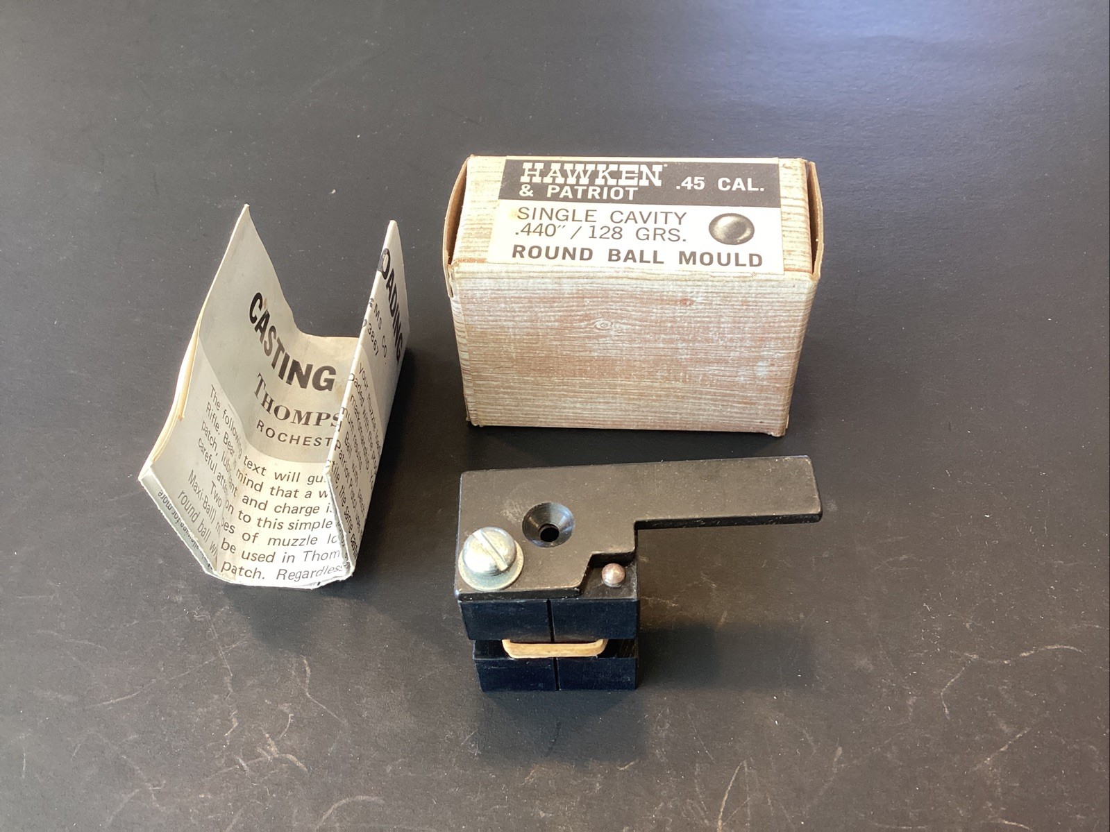 NOS Thompson Center Arms Hawken .45 Cal. Single Cavity Round Ball Mold Free Ship