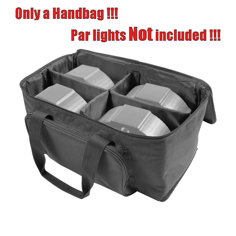 Par Light Bag Padded Travel Bag for DJ Stage Light Par Can Light with Dividers