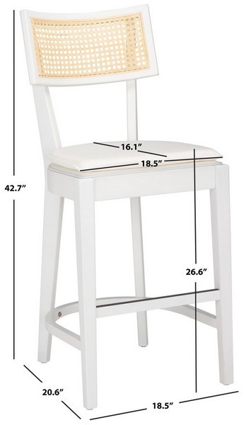 Safavieh GALWAY CANE COUNTER STOOL, Reduced Price 2172770195 BST1504C