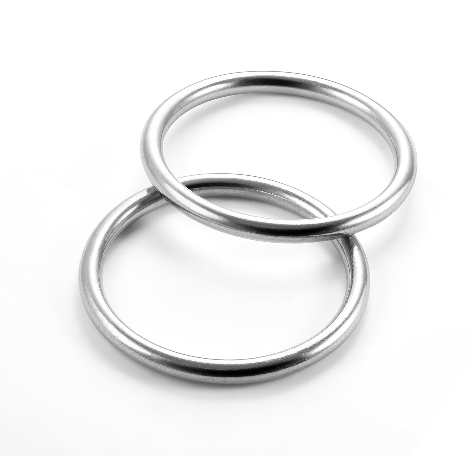 6pcs 2 Inch Stainless Steel Ring Buckle, Metal O Rings Buckles, Solid Welded ...