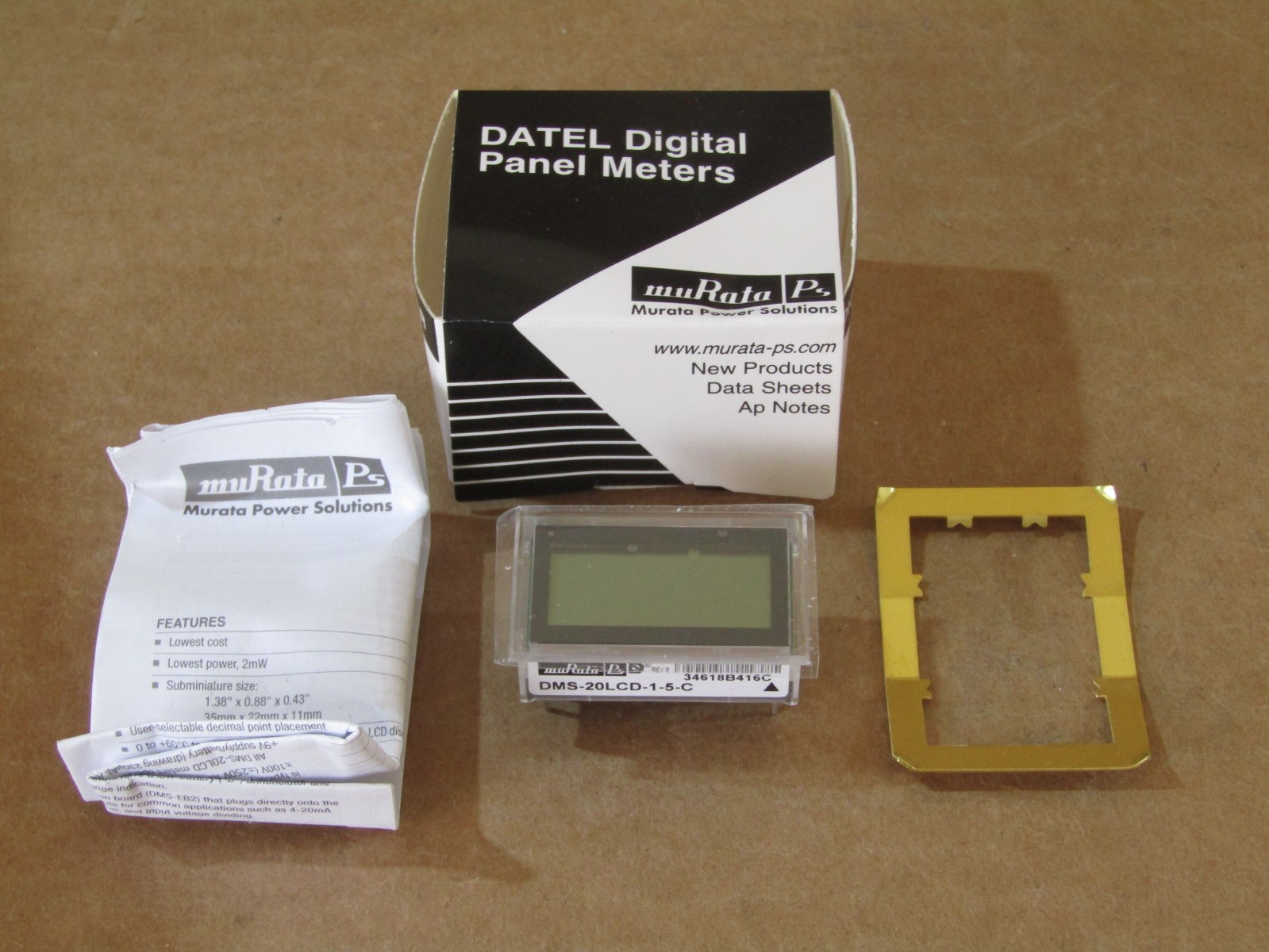 Datel Digital Panel Meter Murata DMS-20LCD-1-5-C