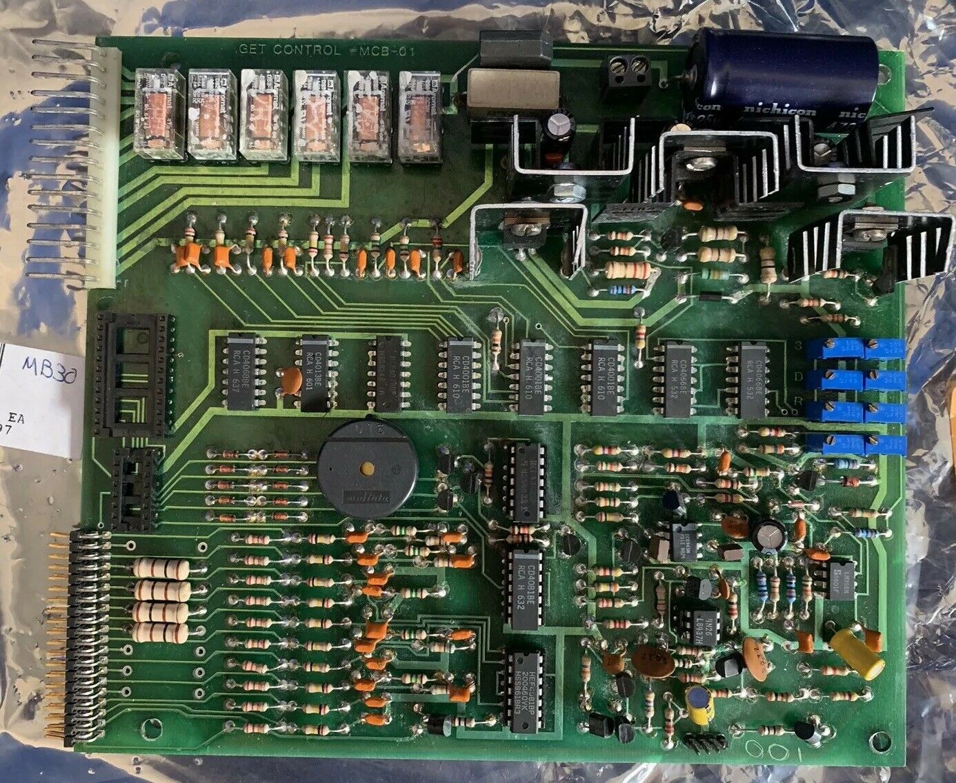 GET Control MCB-01 PCB Assy, Used