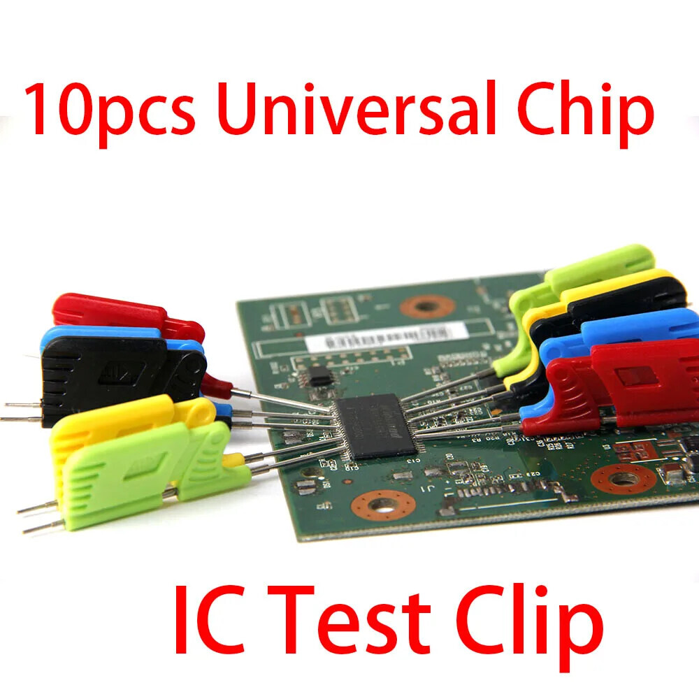 10PCS SOP SOIC TSOP SSOP Test Clips – SMD IC Micro Clamp Set
