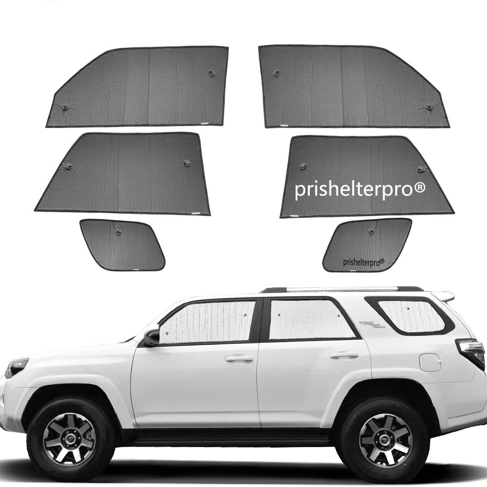 Fit For Toyota 4Runner 2010-2024 Side Window Black Silver Camp Privacy Sunshade