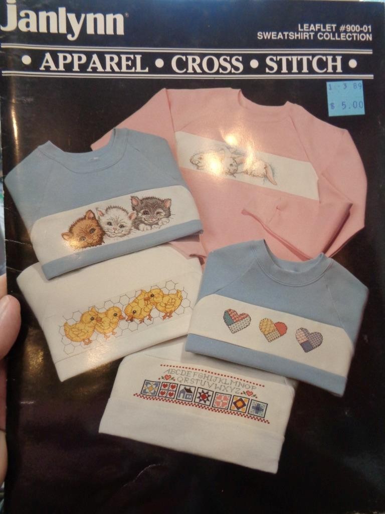 Janlynn Apparel Sweatshirt Cross Stitch Patterns