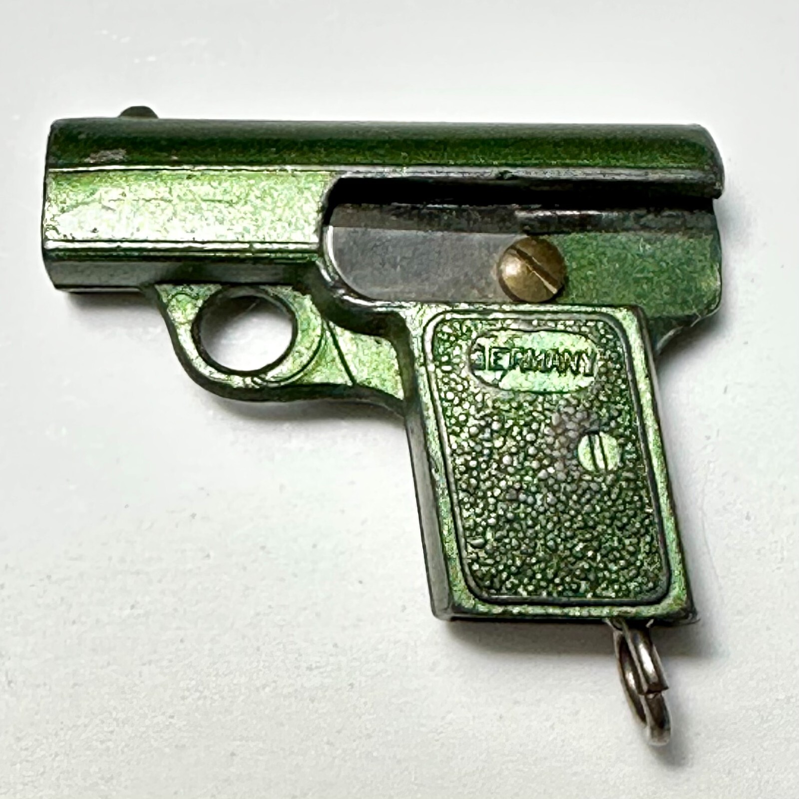 c1930s Figural Pencil Sharpener Germany Miniature  Pistol With 1 5/8" Long