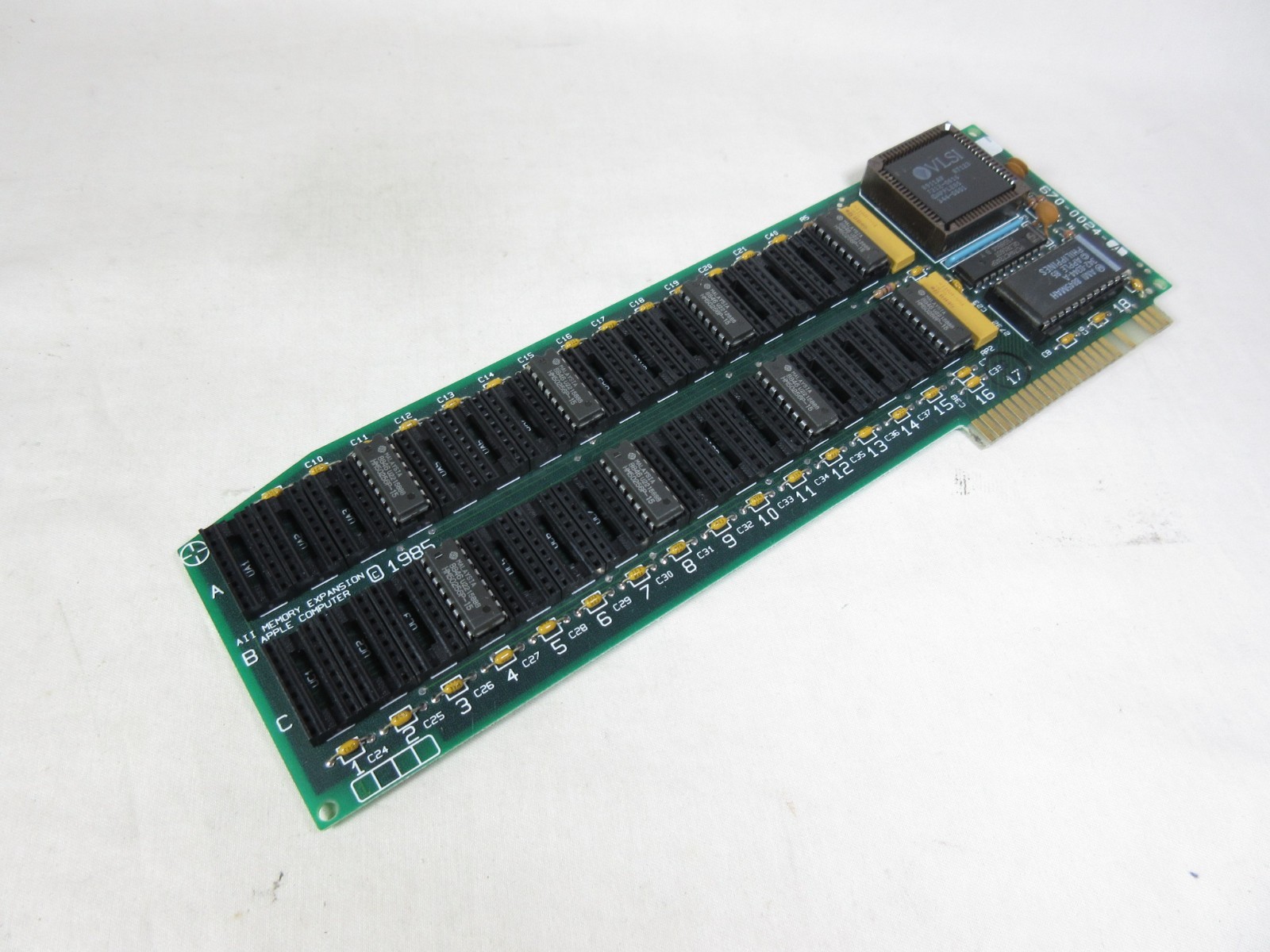 Apple II, Memory Expansion Card, Apple II, II+, and IIe, 256K DRAM, 670-0024-A