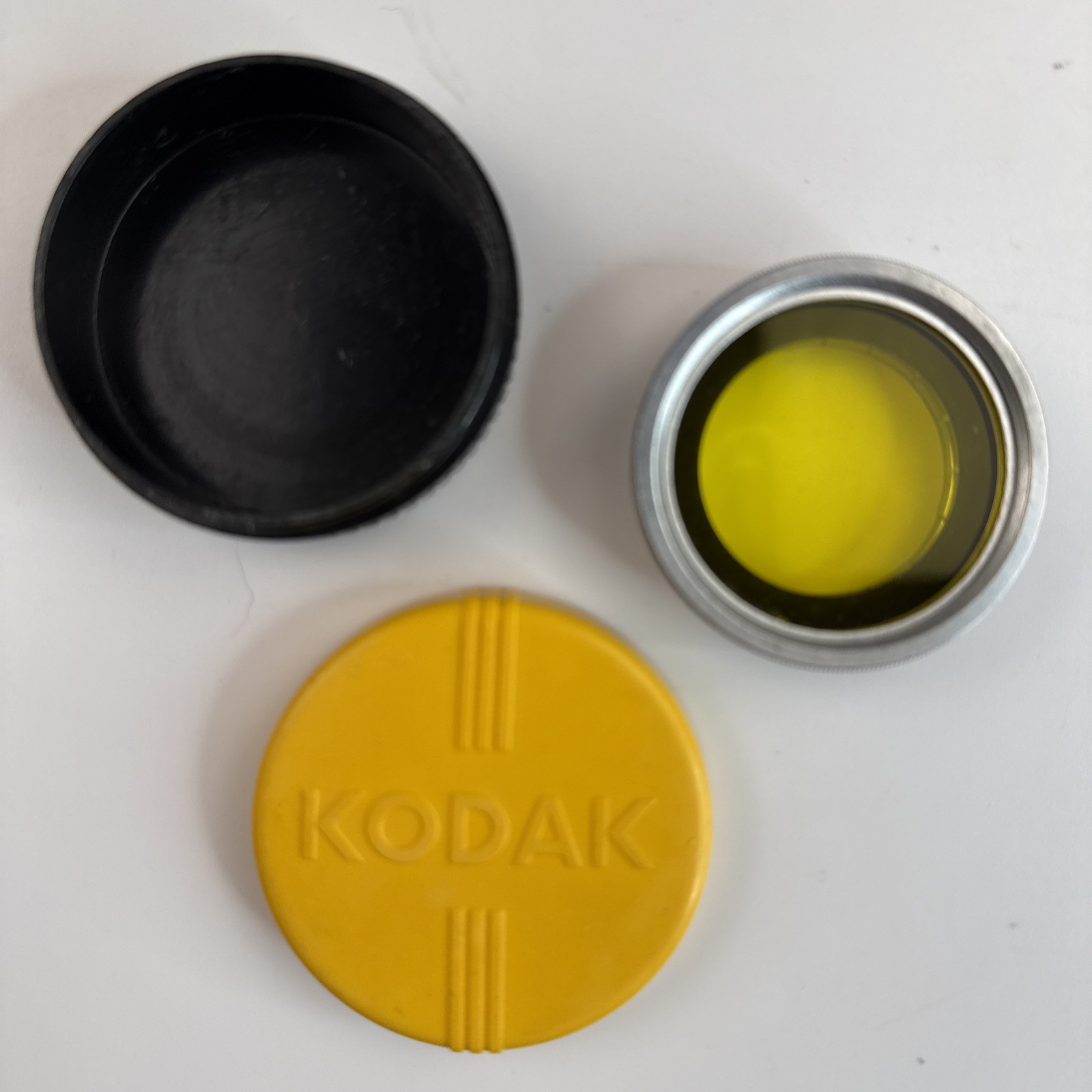 Kodak Series 6 VI Adapter Ring 1 1/4" -31.5mm Yellow Filter w/Case 1963 USA MADA