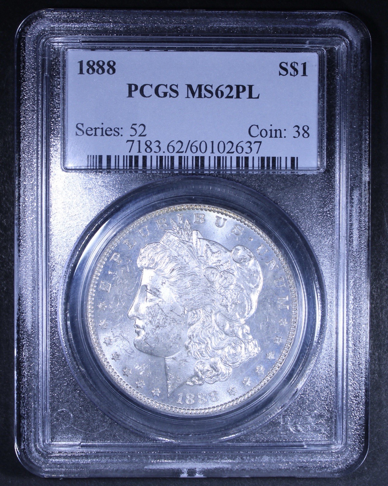 1888 Morgan Silver Dollar - $1 PCGS MS62 PL - Proof Like!