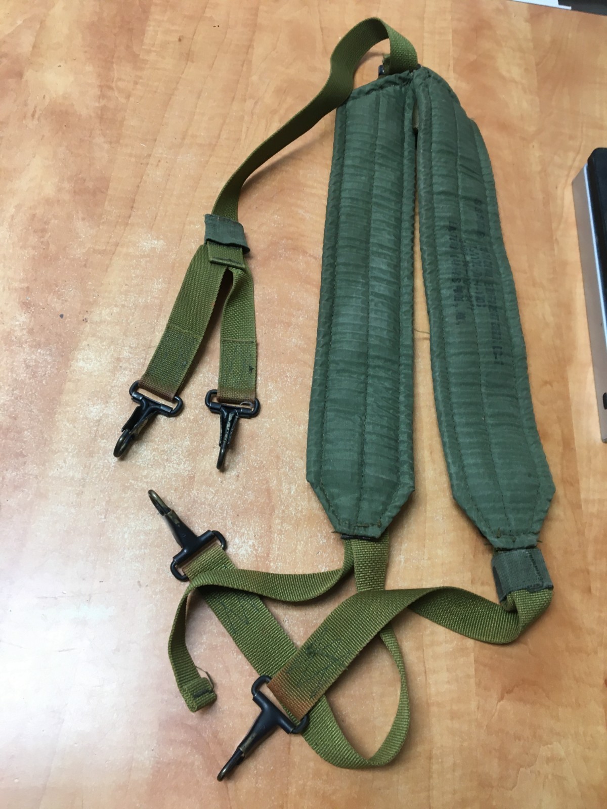 1976 US Army Military OD Alice Suspenders LC1 LC-1 Shoulder Harness Vietnam