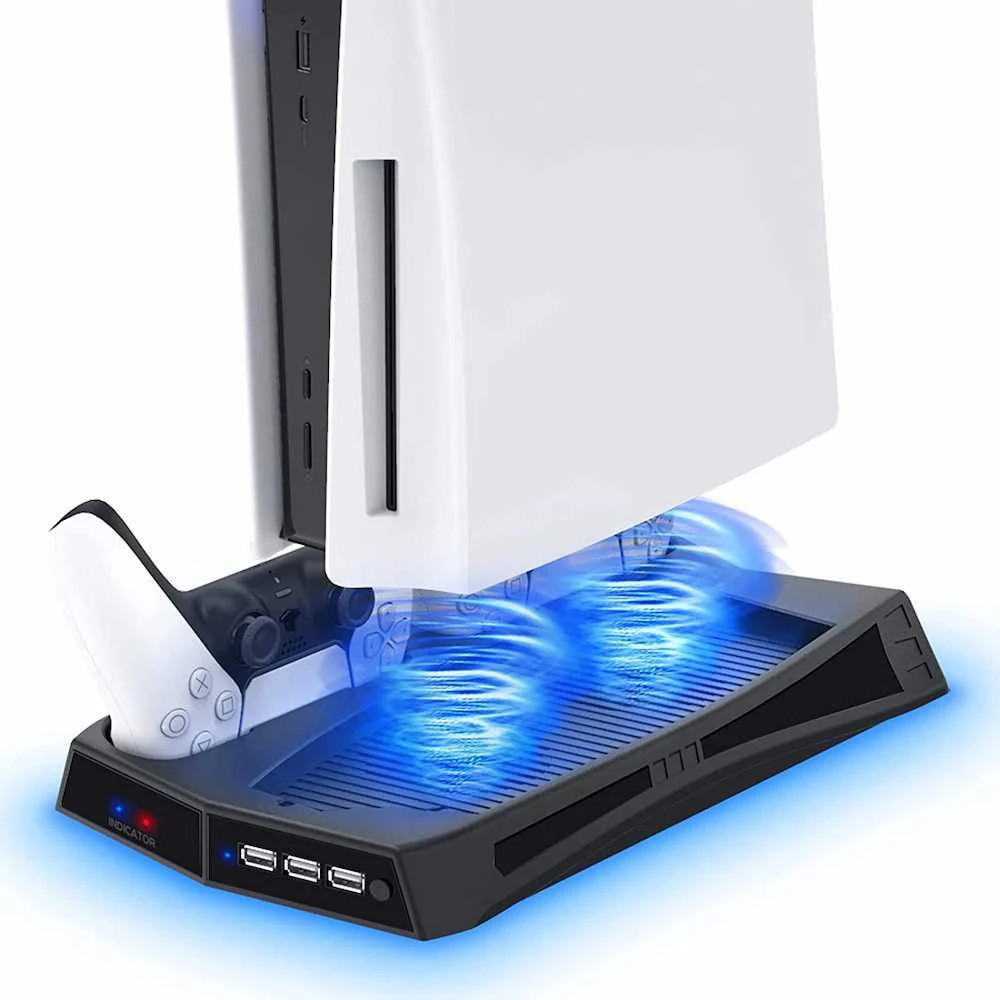 PS5 Charging Stand with Cooling Fan for Digital/Disc Brand New