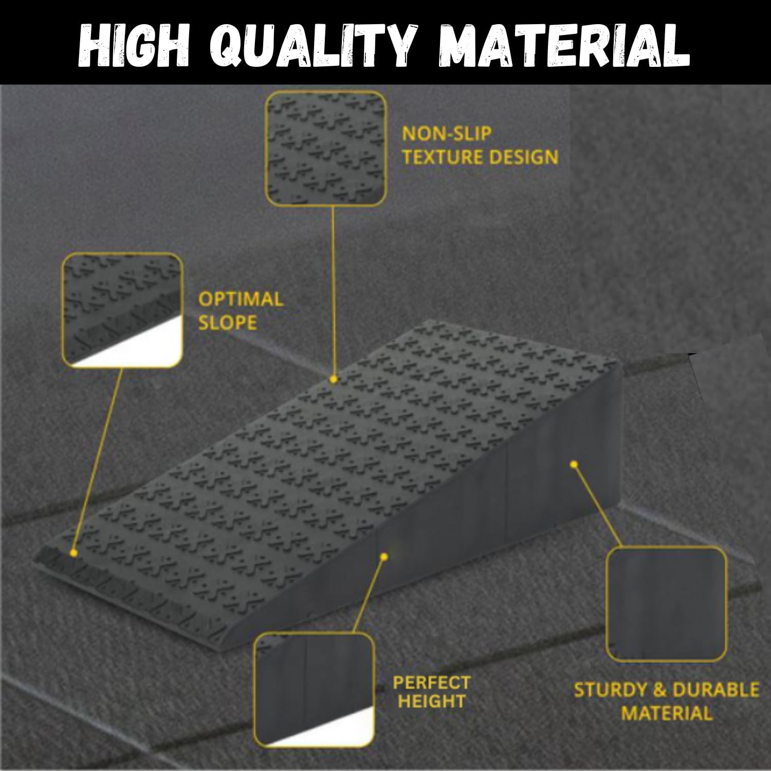 2PCs Squat Wedge Block – Adjustable Slant Board for Heel Elevated Squats, Cal...