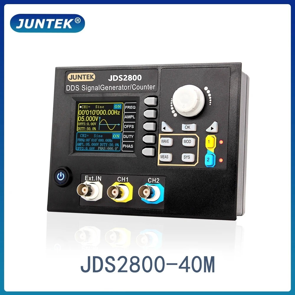 JUNTEK JDS2800 40MHz DDS Function Signal Generator Arbitrary Waveform Generator