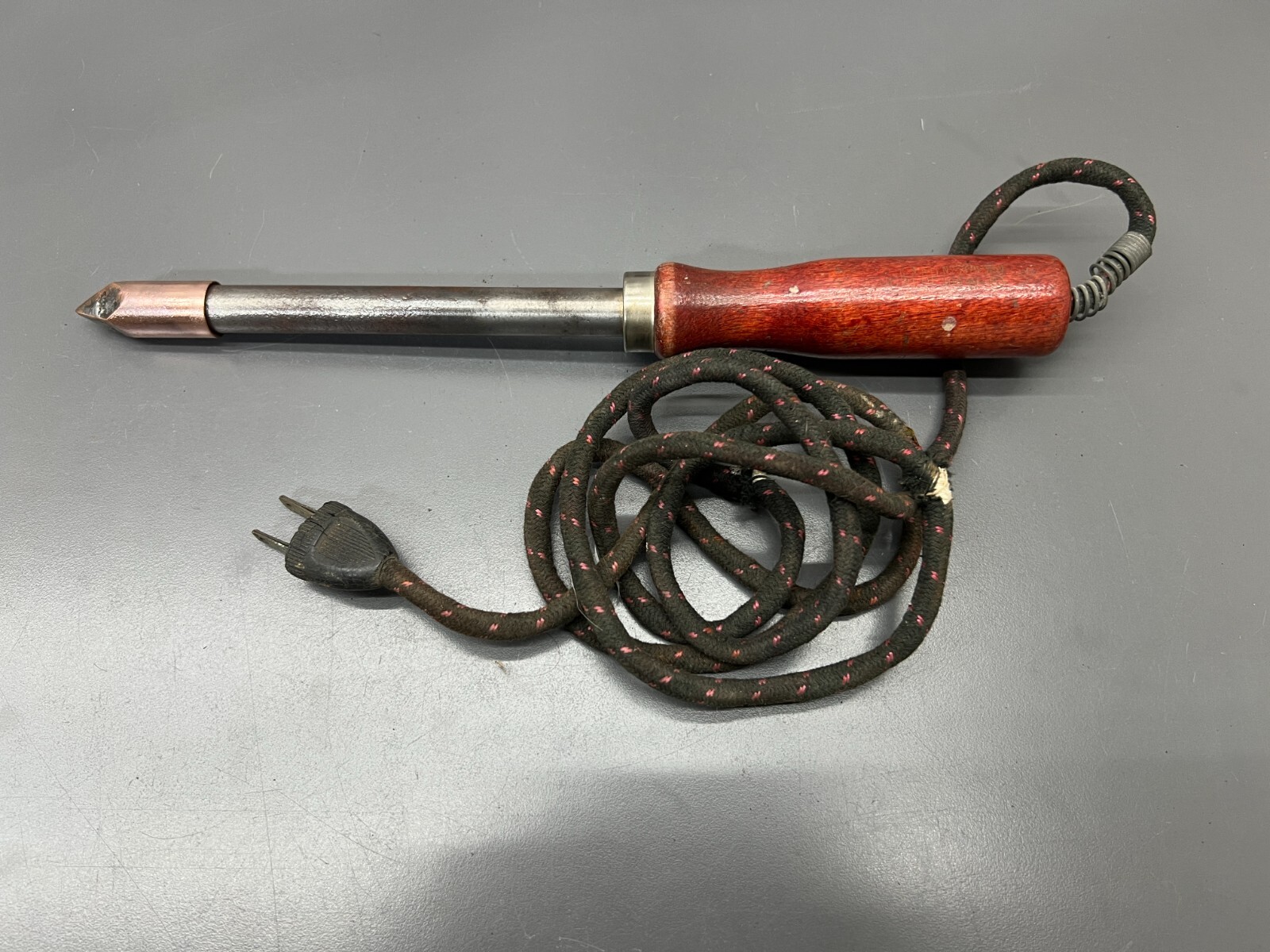 (i) VINTAGE DUNLAP NO. 5379 100 WATT HEAVY DUTY SOLDERING IRON - TESTED VG - USA