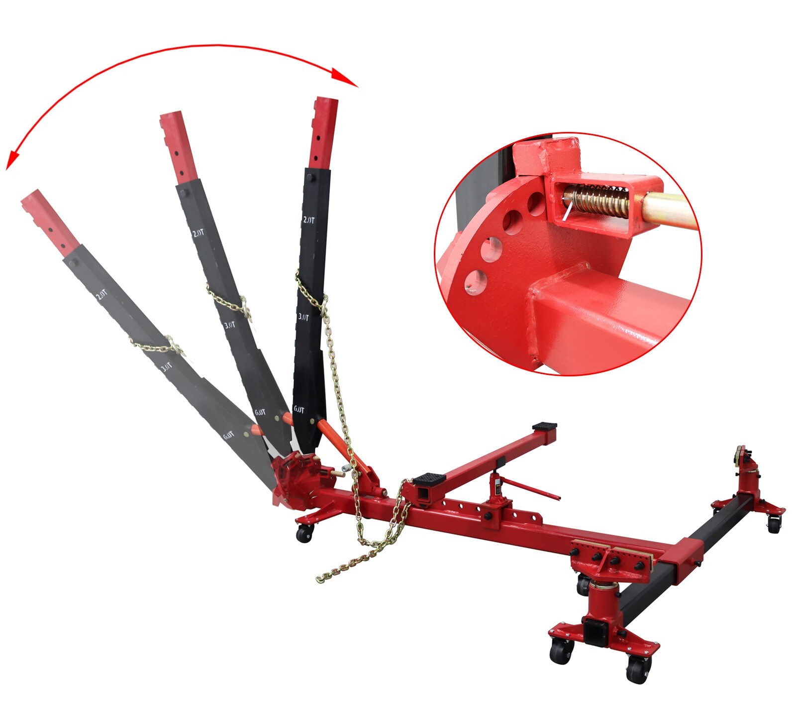 6600lbs Loading Capacity Car Frame Machine Auto Body Frame Puller Straightener