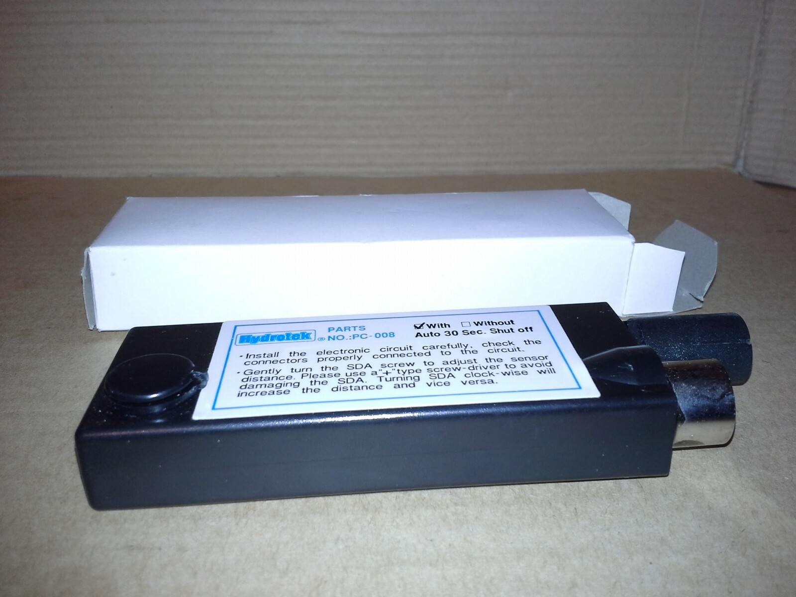 Hydrotek Two Hole Faucet Components PC-008-01B protective box assembly.New