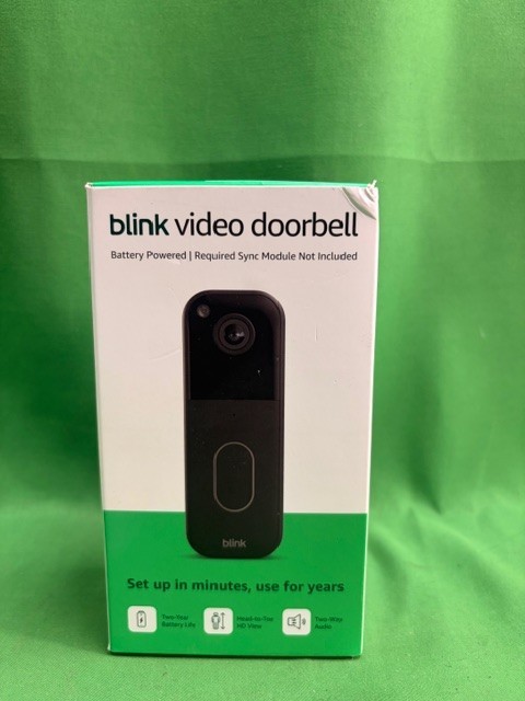 Blink Battery Doorbell Wireless Video Audio Sealed In Box (E3)